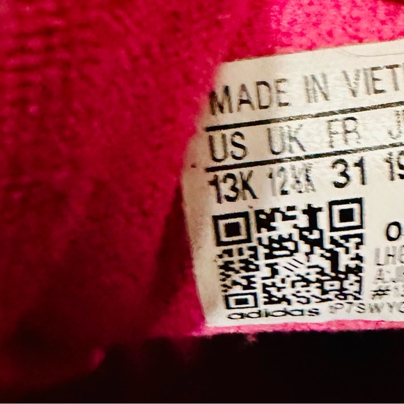 Adidas Campus Kids Fuchsia and White Sneakers - Picture 5 of 5